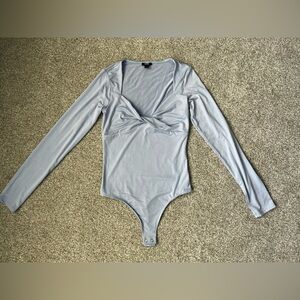 Express bodysuit, contour line. Size CS. Light blue.